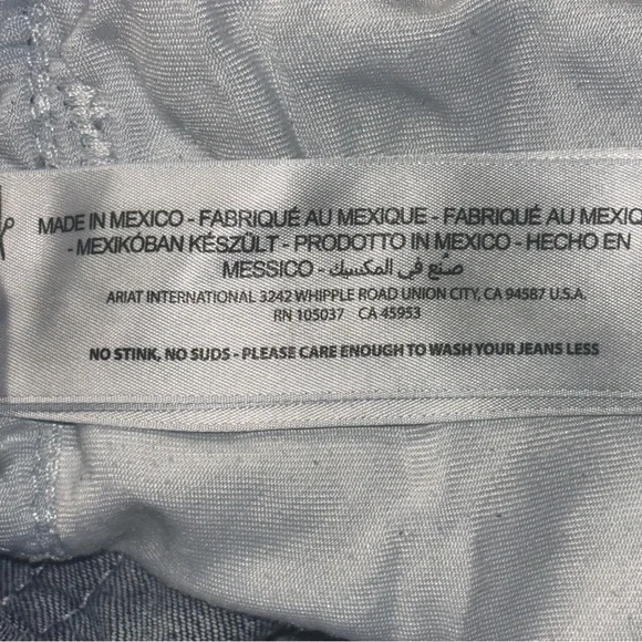 Ariat R.E.A.L. Marine Entwined Mid Rise Boot Cut Jeans - Picture 7 of 13